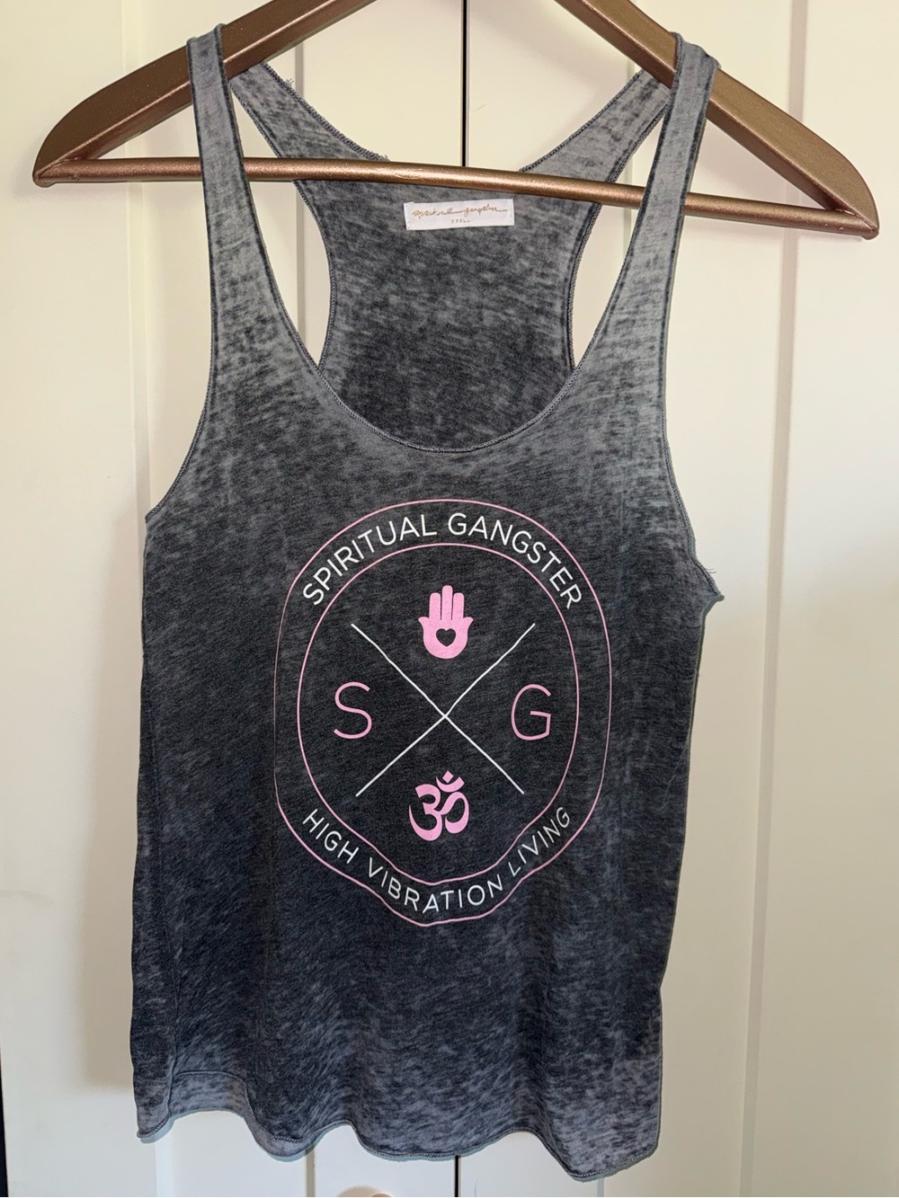 Spiritual Gangster High Vibrational Living Racerback Tank